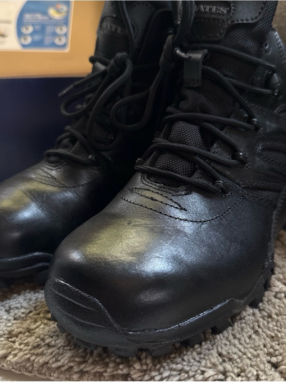 Bates Black Lace-Up Tactical Boots